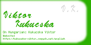 viktor kukucska business card